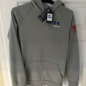 YouthXL Under Armour Freedom Gray Hoodie